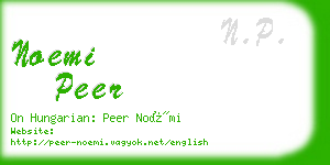 noemi peer business card